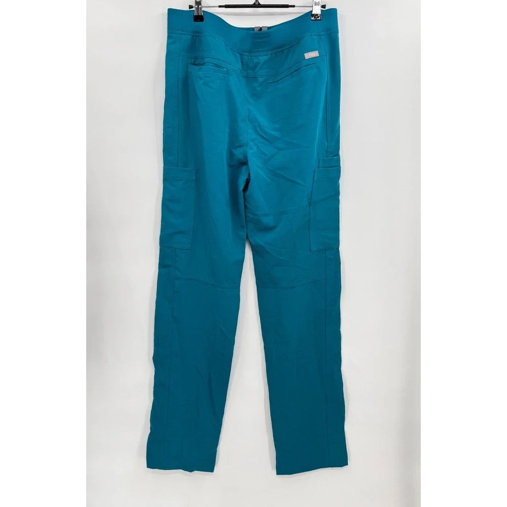 FIGS M/T Scrub Pants Mens Teal Blue Technical Collection Cargo Straight Tall